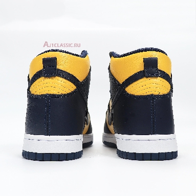 Nike Dunk High SP Retro Michigan 2020 CZ8149-700 Varsity Maize/Midnight Navy/Midnight Navy/Yellow Mens Womens Shoes