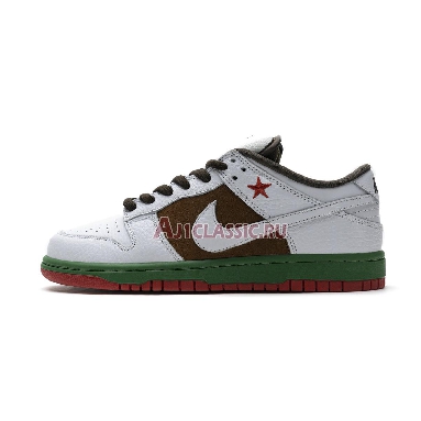 Nike Dunk Low Pro SB Cali 304292-211 Pecan/White/Brown/Red/Green Mens Womens Shoes