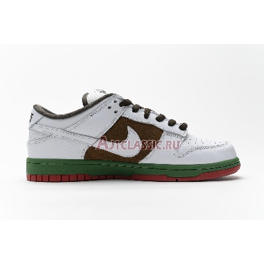 Nike Dunk Low Pro SB Cali 304292-211 Pecan/White/Brown/Red/Green Mens Womens Shoes