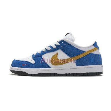 Kasina x Nike Dunk Low Industrial Blue CZ6501-101 Sail/White-Neptune Green-Industrial Blue Mens Womens Shoes