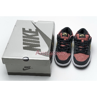 Nike Dunk Low Premium SB QS Walk Of Fame 504750-076 Black/Metallic Gold/Red Mens Womens Shoes