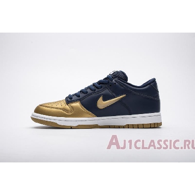 Supreme x Nike Dunk SB Low QS Metallic Gold CK3480-700 Metallic Gold/Metallic Gold/Navy/White Sneakers