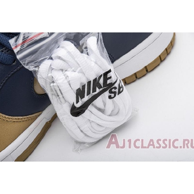 Supreme x Nike Dunk SB Low QS Metallic Gold CK3480-700 Metallic Gold/Metallic Gold/Navy/White Sneakers