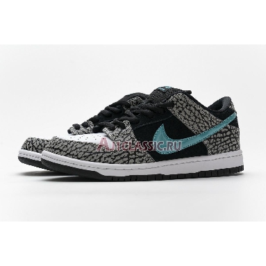 Nike Dunk Low Pro SB Atmos Elephant BQ6817-009 Medium Grey/Black/White/Clear Jade Mens Womens Shoes