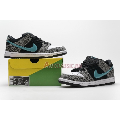 Nike Dunk Low Pro SB Atmos Elephant BQ6817-009 Medium Grey/Black/White/Clear Jade Mens Womens Shoes