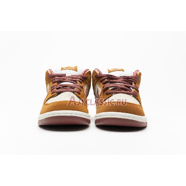 Nike Dunk Low Pro SB Dark Russet BQ6817-202 Dark Russet/Cedar-Summit White Mens Womens Shoes