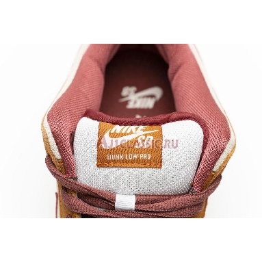 Nike Dunk Low Pro SB Dark Russet BQ6817-202 Dark Russet/Cedar-Summit White Mens Womens Shoes