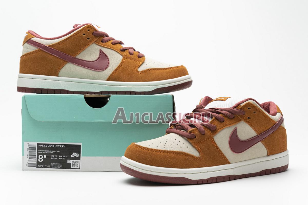 New Nike Dunk Low Pro SB "Dark Russet" BQ6817-202 Shoes