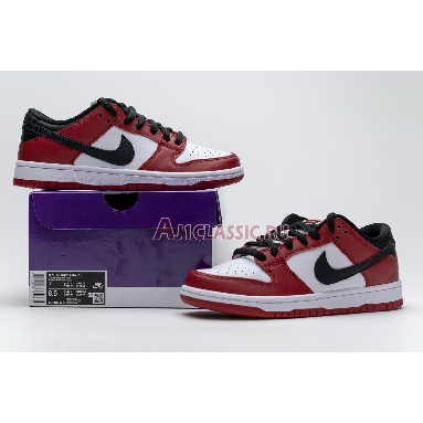 Nike Dunk Low SB J-Pack Chicago BQ6817-600 Varsity Red/White-Varsity Red-Black Mens Womens Shoes