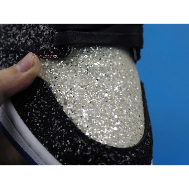 Surgeon Crafts fragment design x Air Jordan 1 Glitter CK5566-400 White/Black/Blue Mens Womens Shoes