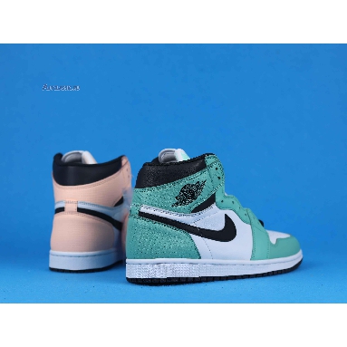 Air Jordan 1 Retro High OG WMNS Multi Color 555441-889 Green/Pink/White/Black Sneakers