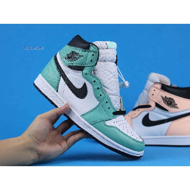 Air Jordan 1 Retro High OG WMNS Multi Color 555441-889 Green/Pink/White/Black Sneakers