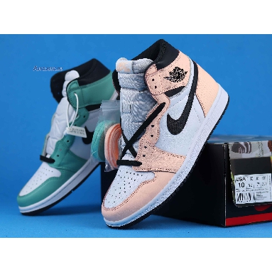 Air Jordan 1 Retro High OG WMNS Multi Color 555441-889 Green/Pink/White/Black Sneakers