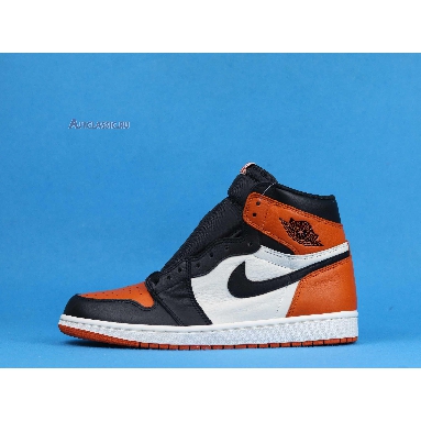 Air Jordan 1 Retro High OG Shattered Backboard 555088-005 Black/Starfish-Sail Sneakers