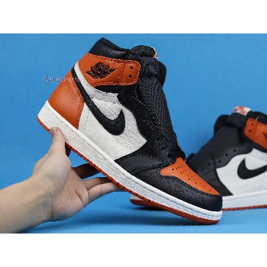 Air Jordan 1 Retro High OG Shattered Backboard 555088-005 Black/Starfish-Sail Sneakers