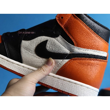 Air Jordan 1 Retro High OG Shattered Backboard 555088-005 Black/Starfish-Sail Sneakers