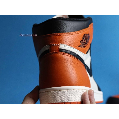 Air Jordan 1 Retro High OG Shattered Backboard 555088-005 Black/Starfish-Sail Sneakers