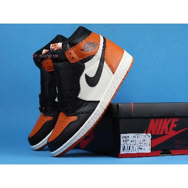 Air Jordan 1 Retro High OG Shattered Backboard 555088-005 Black/Starfish-Sail Sneakers