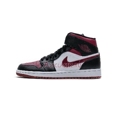 Air Jordan 1 Mid Noble Red 554724-066 Black/White/Noble Red Sneakers