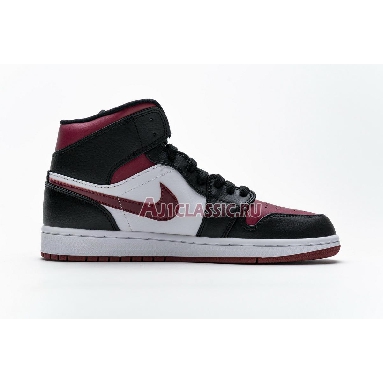 Air Jordan 1 Mid Noble Red 554724-066 Black/White/Noble Red Sneakers