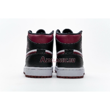 Air Jordan 1 Mid Noble Red 554724-066 Black/White/Noble Red Sneakers