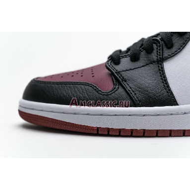 Air Jordan 1 Mid Noble Red 554724-066 Black/White/Noble Red Sneakers