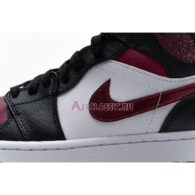 Air Jordan 1 Mid Noble Red 554724-066 Black/White/Noble Red Sneakers