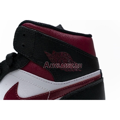 Air Jordan 1 Mid Noble Red 554724-066 Black/White/Noble Red Sneakers