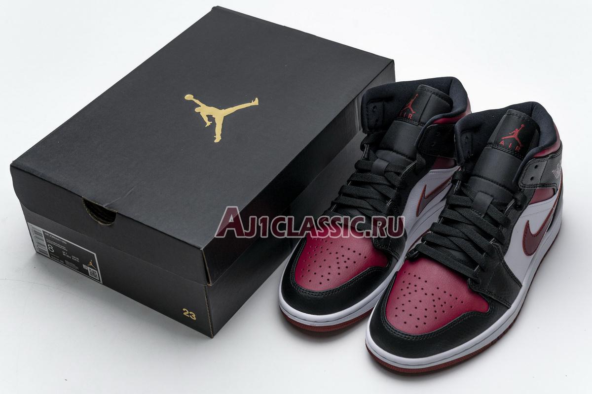 New Air Jordan 1 Mid "Noble Red" 554724-066 Shoes