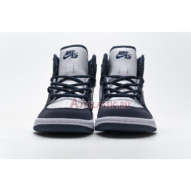 Air Jordan 1 Retro High co.JP Midnight Navy 2020 DC1788-100 White/Midnight Navy/Metallic Silver Sneakers