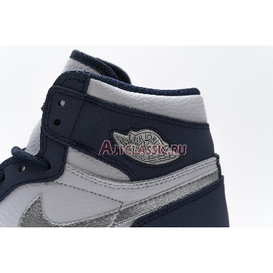 Air Jordan 1 Retro High co.JP Midnight Navy 2020 DC1788-100 White/Midnight Navy/Metallic Silver Mens Womens Shoes