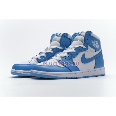 Air Jordan 1 Retro High OG UNC 555088-117 White/Dark Powder Blue Mens Womens Shoes