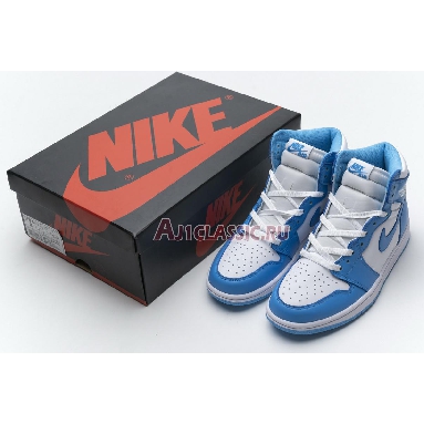 Air Jordan 1 Retro High OG UNC 555088-117 White/Dark Powder Blue Mens Womens Shoes