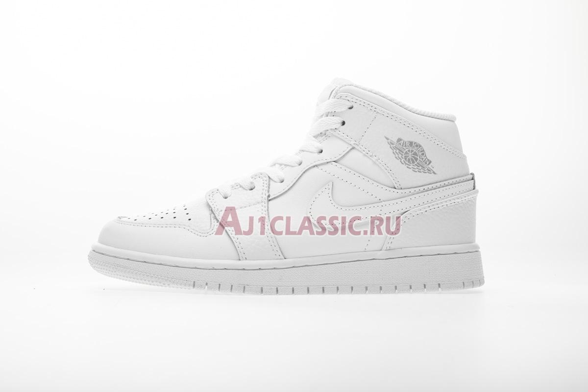 New Air Jordan 1 Retro Mid "Pure Platinum" 554725-109 Shoes