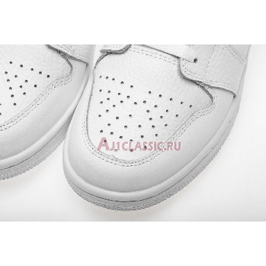 Air Jordan 1 Retro Mid Pure Platinum 554725-109 White/Pure Platinum-White Mens Womens Shoes