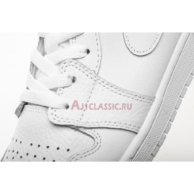 Air Jordan 1 Retro Mid Pure Platinum 554725-109 White/Pure Platinum-White Sneakers