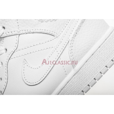 Air Jordan 1 Retro Mid Pure Platinum 554725-109 White/Pure Platinum-White Sneakers