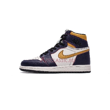 Air Jordan 1 Retro High SB LA To Chicago CD6578-507 Court Purple/Sail-University Gold-Black Sneakers