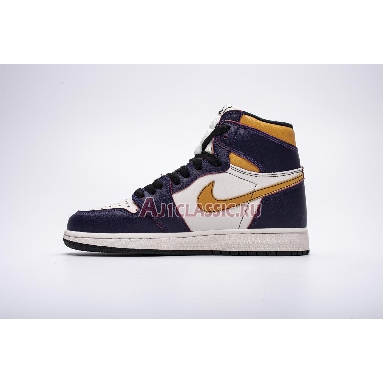 Air Jordan 1 Retro High SB LA To Chicago CD6578-507 Court Purple/Sail-University Gold-Black Sneakers