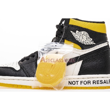 Air Jordan 1 Retro High OG NRG Not For Resale 861428-107 Sail/Black-Varsity Maize/Yellow Mens Womens Shoes