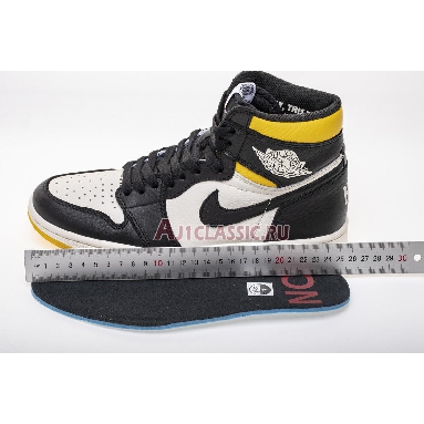 Air Jordan 1 Retro High OG NRG Not For Resale 861428-107 Sail/Black-Varsity Maize/Yellow Mens Womens Shoes