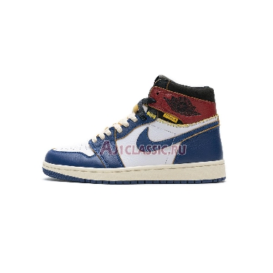 Union LA x Air Jordan 1 Retro High NRG Storm Blue BV1300-146 White/Storm Blue/Varsity Red/Black Mens Womens Shoes