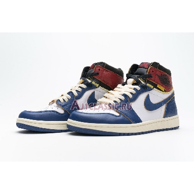 Union LA x Air Jordan 1 Retro High NRG Storm Blue BV1300-146 White/Storm Blue/Varsity Red/Black Mens Womens Shoes