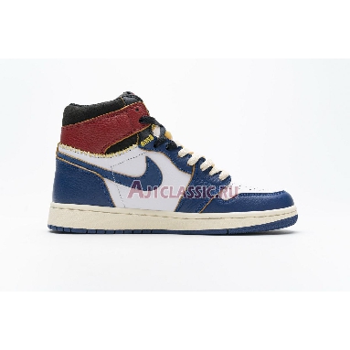 Union LA x Air Jordan 1 Retro High NRG Storm Blue BV1300-146 White/Storm Blue/Varsity Red/Black Mens Womens Shoes