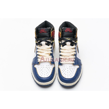 Union LA x Air Jordan 1 Retro High NRG Storm Blue BV1300-146 White/Storm Blue/Varsity Red/Black Mens Womens Shoes