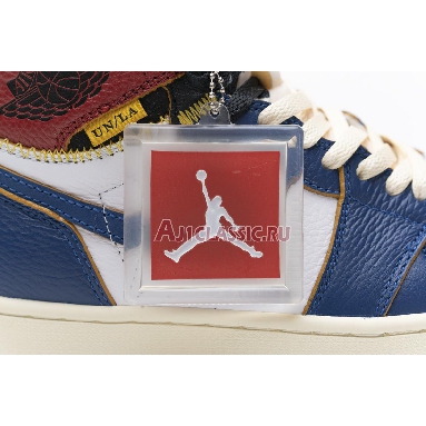 Union LA x Air Jordan 1 Retro High NRG Storm Blue BV1300-146 White/Storm Blue/Varsity Red/Black Mens Womens Shoes