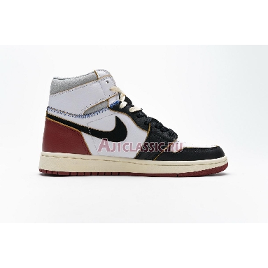 Union LA x Air Jordan 1 Retro High NRG Black Toe BV1300-106 White/Black/Varsity Red/Wolf Grey Mens Womens Shoes