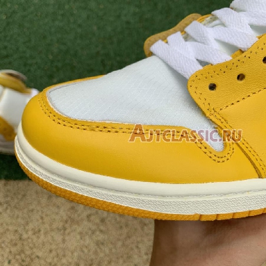 Off-White x Air Jordan 1 Retro High OG Canary Yellow AQ0818-149 White/Dark Powder Yellow/Cone Mens Womens Shoes