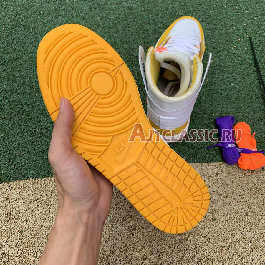 New Off-White x Air Jordan 1 Retro High OG "Canary Yellow" AQ0818-149 Shoes