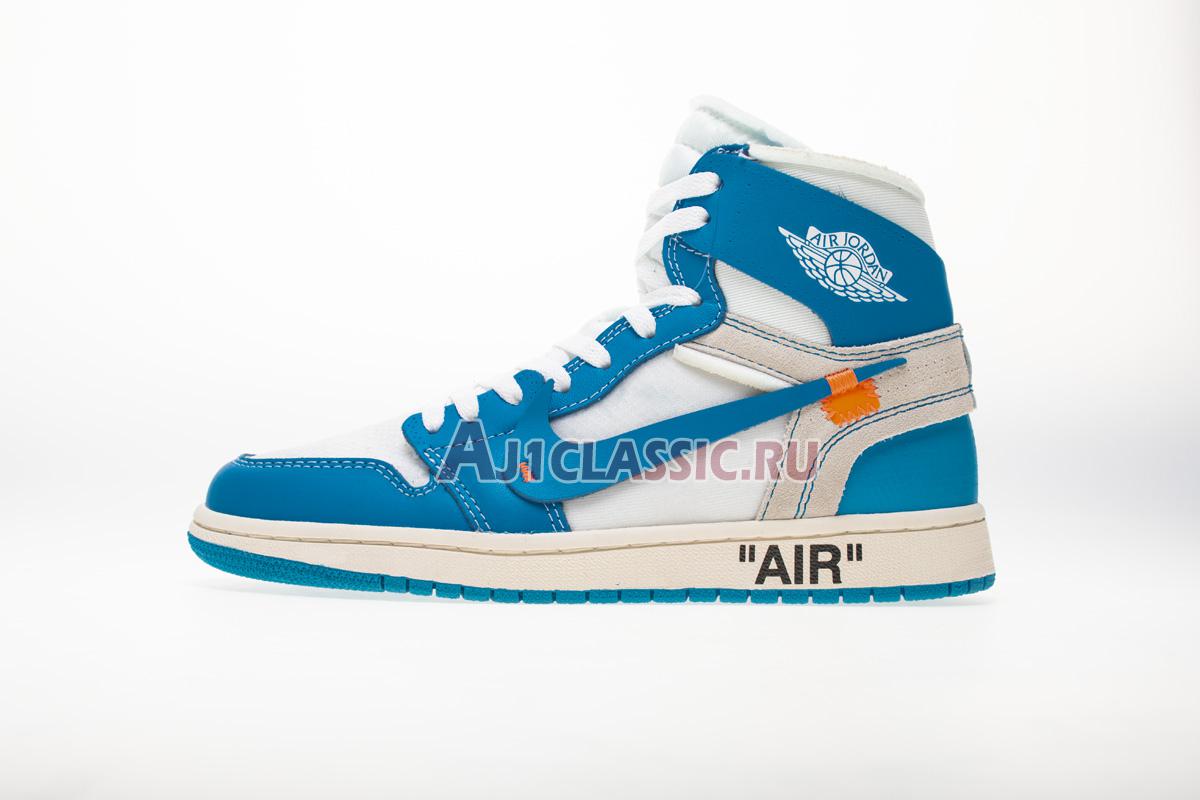 New Off-White x Air Jordan 1 Retro High OG "UNC" AQ0818-148-2 Shoes